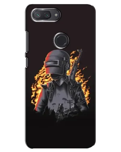 Чехол для Xiaomi Mi 8 Lite с картинкой «PUBG — огненный силуэт» Чехол для Xiaomi Mi 8 Lite с картинкой «PUBG — огненный силуэт»