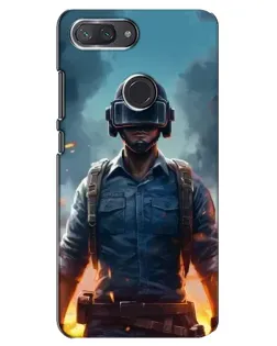 Чехол для Xiaomi Mi 8 Lite с картинкой «PUBG — реалистичный герой»