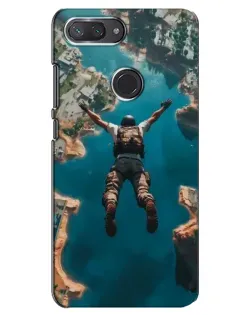 Чехол для Xiaomi Mi 8 Lite с картинкой «PUBG — свободное падение»