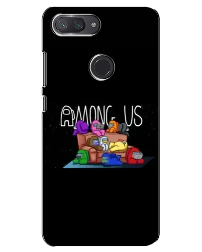 Чехол для Xiaomi Mi 8 Lite с картинкой «Логотип Among Us» Чехол для Xiaomi Mi 8 Lite с картинкой «Логотип Among Us»