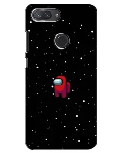 Чехол для Xiaomi Mi 8 Lite с картинкой «Красный Among Us»