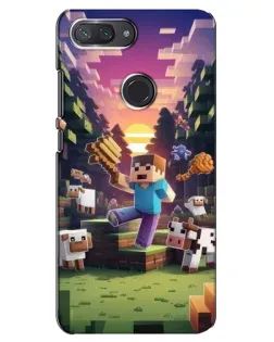 Чехол для Xiaomi Mi 8 Lite с картинкой «Стив на ферме» Чехол для Xiaomi Mi 8 Lite с картинкой «Стив на ферме»