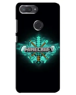 Чехол для Xiaomi Mi 8 Lite с картинкой «Minecraft Diamond лого»