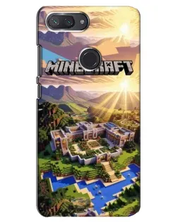 Чехол для Xiaomi Mi 8 Lite с картинкой «Minecraft панорама»