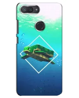 Чехол для Xiaomi Mi 8 Lite с картинкой «Черепаха Minecraft»