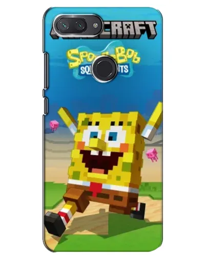 Чехол для Xiaomi Mi 8 Lite с картинкой «Губка Боб Minecraft» Чехол для Xiaomi Mi 8 Lite с картинкой «Губка Боб Minecraft»