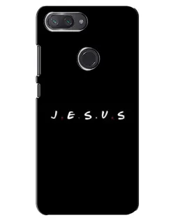 Чехол для Xiaomi Mi 8 Lite с картинкой «Точки веры J.E.S.U.S.»