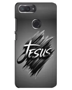 Чехол для Xiaomi Mi 8 Lite с картинкой «Надпись Jesus Graffiti»