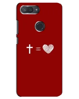Чехол для Xiaomi Mi 8 Lite с картинкой «Уравнение любви»
