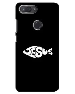 Чехол для Xiaomi Mi 8 Lite с картинкой «Рыба Jesus»