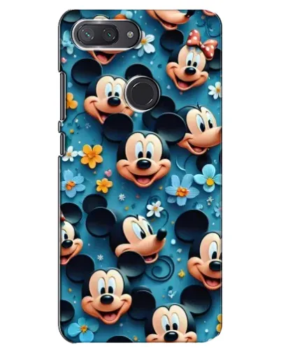 Чехол для Xiaomi Mi 8 Lite с картинкой «Паттерн Микки и Минни»