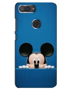 Чехол для Xiaomi Mi 8 Lite с картинкой «Микки выглядывает» Чехол для Xiaomi Mi 8 Lite с картинкой «Микки выглядывает»