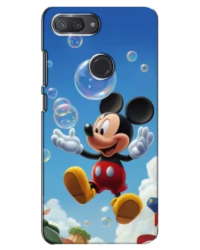 Чехол для Xiaomi Mi 8 Lite с картинкой «Mickey и мыльные пузыри»