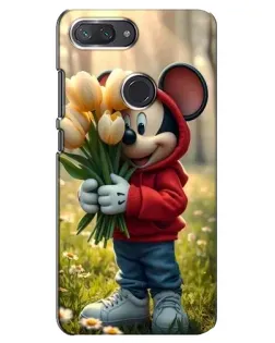 Чехол для Xiaomi Mi 8 Lite с картинкой «Микки с тюльпанами» Чехол для Xiaomi Mi 8 Lite с картинкой «Микки с тюльпанами»