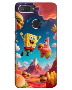 Чехол для Xiaomi Mi 8 Lite с картинкой «Космический фастфуд»