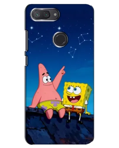 Чехол для Xiaomi Mi 8 Lite с картинкой «Губка Боб и Патрик ночью» Чехол для Xiaomi Mi 8 Lite с картинкой «Губка Боб и Патрик ночью»
