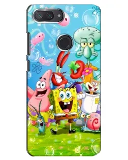 Чехол для Xiaomi Mi 8 Lite с картинкой «Губка Боб и друзья» Чехол для Xiaomi Mi 8 Lite с картинкой «Губка Боб и друзья»