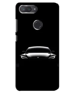 Чехол для Xiaomi Mi 8 Lite с картинкой «Фары Tesla Night»