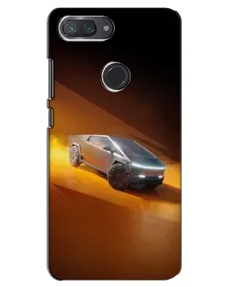 Чехол для Xiaomi Mi 8 Lite с картинкой «Cybertruck в пустыне»