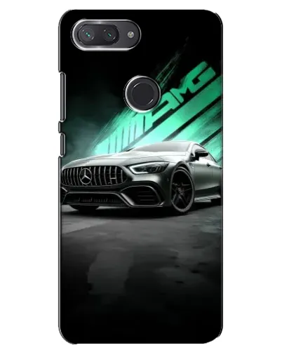 Чехол для Xiaomi Mi 8 Lite с картинкой «Темный Mercedes AMG»
