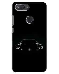 Чехол для Xiaomi Mi 8 Lite с картинкой «Mercedes — силуэт авто» Чехол для Xiaomi Mi 8 Lite с картинкой «Mercedes — силуэт авто»