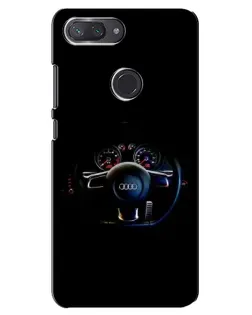 Чехол для Xiaomi Mi 8 Lite с картинкой «Салон Audi — руль» Чехол для Xiaomi Mi 8 Lite с картинкой «Салон Audi — руль»