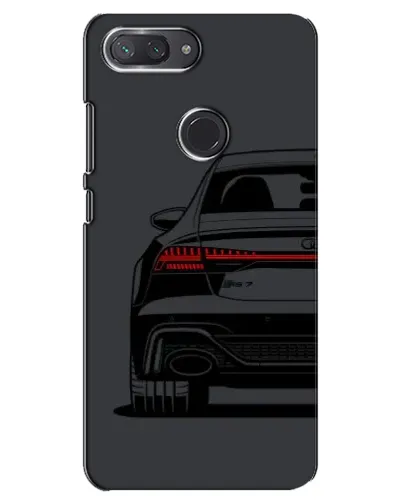 Чехол для Xiaomi Mi 8 Lite с картинкой «Задняя часть Audi — арт»