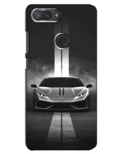 Чехол для Xiaomi Mi 8 Lite с картинкой «Lamborghini симметрия дорог»