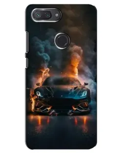 Чехол для Xiaomi Mi 8 Lite с картинкой «Lamborghini дымная эстетика»