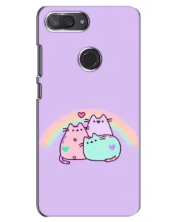 Чехол для Xiaomi Mi 8 Lite с картинкой «Радужные Пушины»