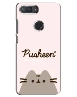 Чехол для Xiaomi Mi 8 Lite с картинкой «Pusheen логотип»