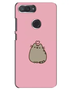 Чехол для Xiaomi Mi 8 Lite с картинкой «Pusheen сердце»