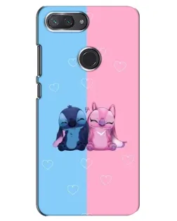 Чехол для Xiaomi Mi 8 Lite с картинкой «Stitch и Angel Love»