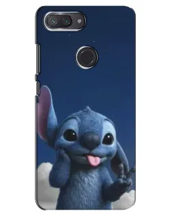 Чехол для Xiaomi Mi 8 Lite с картинкой «Стич в облаках»