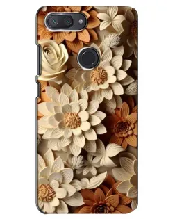 Чохол для Xiaomi Mi 8 Lite з картинкою «Бежевий флористичний декор» Чохол для Xiaomi Mi 8 Lite з картинкою «Бежевий флористичний декор»