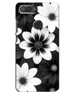 Чохол для Xiaomi Mi 8 Lite з картинкою «Монохромні айстри» Чохол для Xiaomi Mi 8 Lite з картинкою «Монохромні айстри»