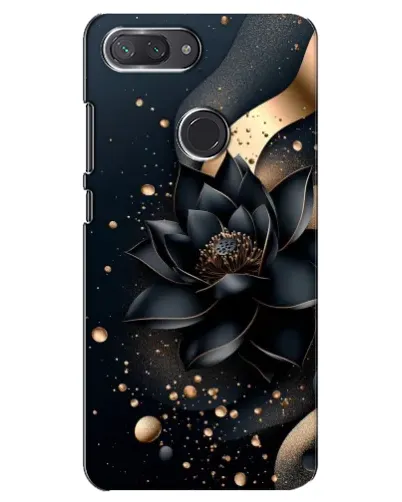 Чехол для Xiaomi Mi 8 Lite с картинкой «Черный лотос» Чехол для Xiaomi Mi 8 Lite с картинкой «Черный лотос»