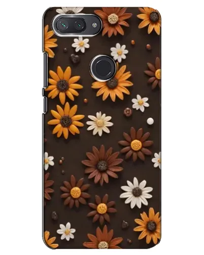 Чехол для Xiaomi Mi 8 Lite с картинкой «Узор из маленьких подсолнухов» Чехол для Xiaomi Mi 8 Lite с картинкой «Узор из маленьких подсолнухов»
