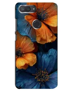 Чохол для Xiaomi Mi 8 Lite з картинкою «Яскрава синьо-помаранчева флора» Чохол для Xiaomi Mi 8 Lite з картинкою «Яскрава синьо-помаранчева флора»