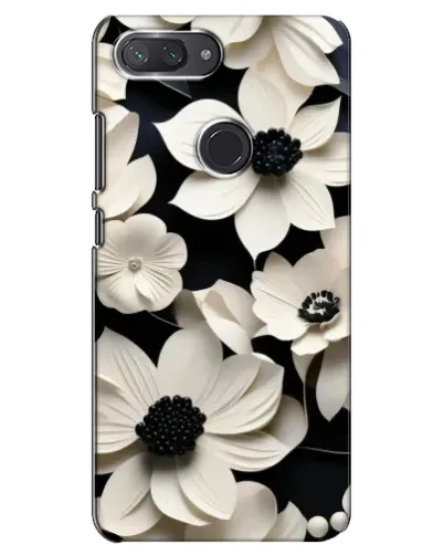 Чехол для Xiaomi Mi 8 Lite с картинкой «Объемные белые цветы» Чехол для Xiaomi Mi 8 Lite с картинкой «Объемные белые цветы»