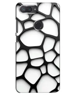 Чехол для Xiaomi Mi 8 Lite с картинкой «Белая объемная сетка» Чехол для Xiaomi Mi 8 Lite с картинкой «Белая объемная сетка»