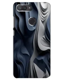 Чехол для Xiaomi Mi 8 Lite с картинкой «Объемные синие складки» Чехол для Xiaomi Mi 8 Lite с картинкой «Объемные синие складки»