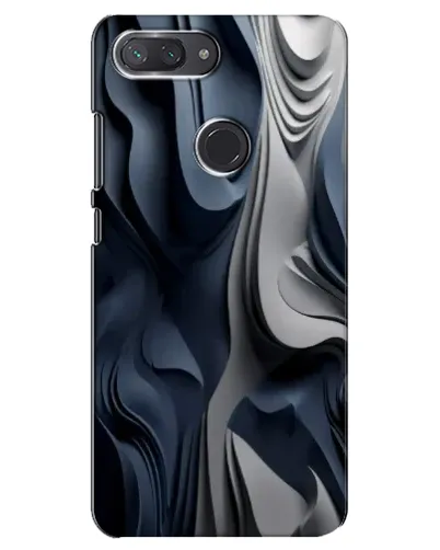 Чехол для Xiaomi Mi 8 Lite с картинкой «Объемные синие складки» Чехол для Xiaomi Mi 8 Lite с картинкой «Объемные синие складки»