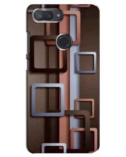 Чехол для Xiaomi Mi 8 Lite с картинкой «Коричневые объемные квадраты» Чехол для Xiaomi Mi 8 Lite с картинкой «Коричневые объемные квадраты»