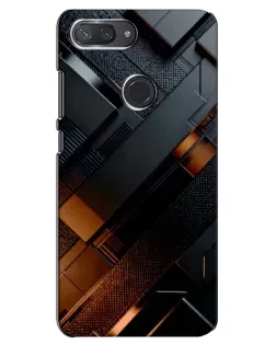 Чехол для Xiaomi Mi 8 Lite с картинкой «Черные геометрические блоки» Чехол для Xiaomi Mi 8 Lite с картинкой «Черные геометрические блоки»
