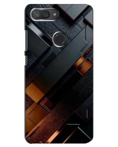 Чехол для Xiaomi Mi 8 Lite с картинкой «Черные геометрические блоки» Чехол для Xiaomi Mi 8 Lite с картинкой «Черные геометрические блоки»