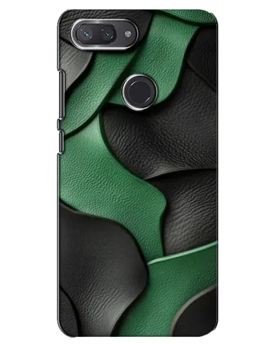 Чехол для Xiaomi Mi 8 Lite с картинкой «Зеленые кожаные волны» Чехол для Xiaomi Mi 8 Lite с картинкой «Зеленые кожаные волны»