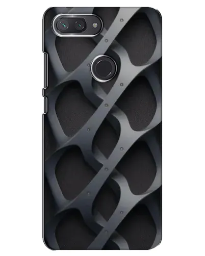 Чехол для Xiaomi Mi 8 Lite с картинкой «Объемное серое плетение» Чехол для Xiaomi Mi 8 Lite с картинкой «Объемное серое плетение»