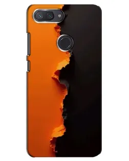 Чехол для Xiaomi Mi 8 Lite с картинкой «Оранжевый разлом» Чехол для Xiaomi Mi 8 Lite с картинкой «Оранжевый разлом»
