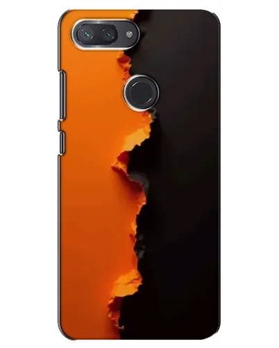 Чехол для Xiaomi Mi 8 Lite с картинкой «Оранжевый разлом» Чехол для Xiaomi Mi 8 Lite с картинкой «Оранжевый разлом»